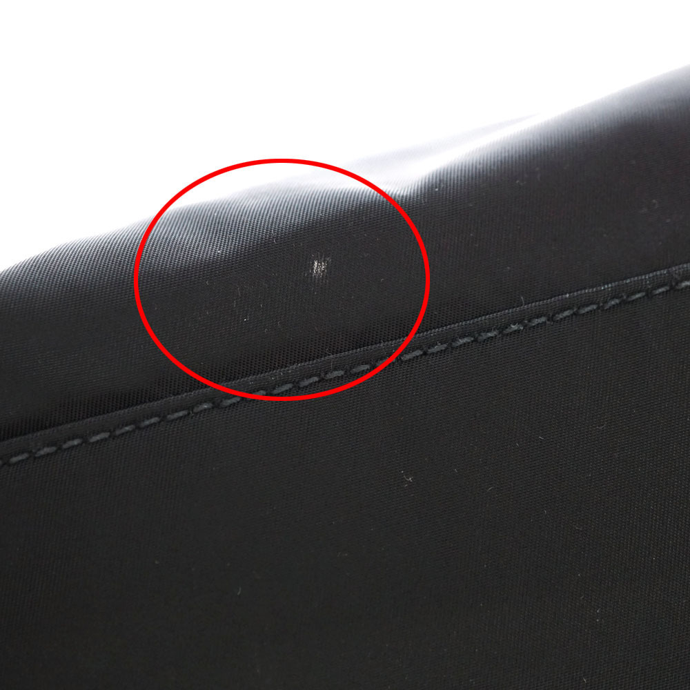 PRADA Tote Bag Pocono Black Leather Rion Motif - Picture 11 of 11